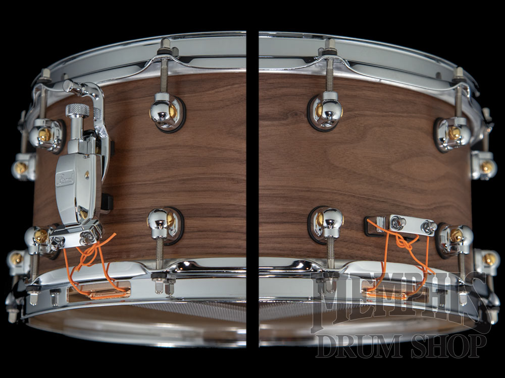 Pearl 14x6.5 Music City Custom Solid Walnut Snare Drum