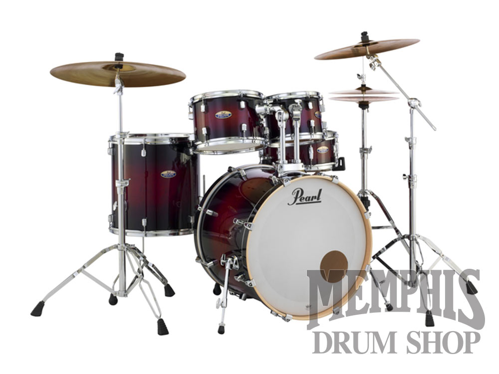 Pearl Decade Maple Drum Set 22/10/12/16/14 - Gloss Deep Red Burst