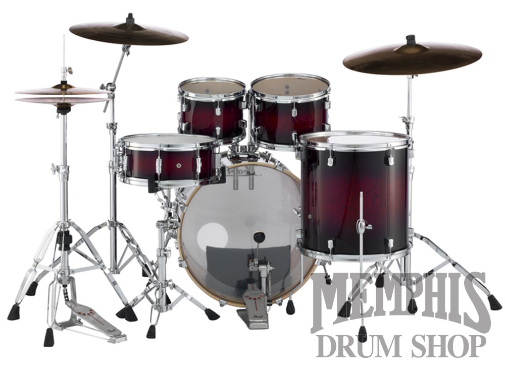 Pearl Decade Maple Drum Set 22/10/12/16/14 - Gloss Deep Red Burst