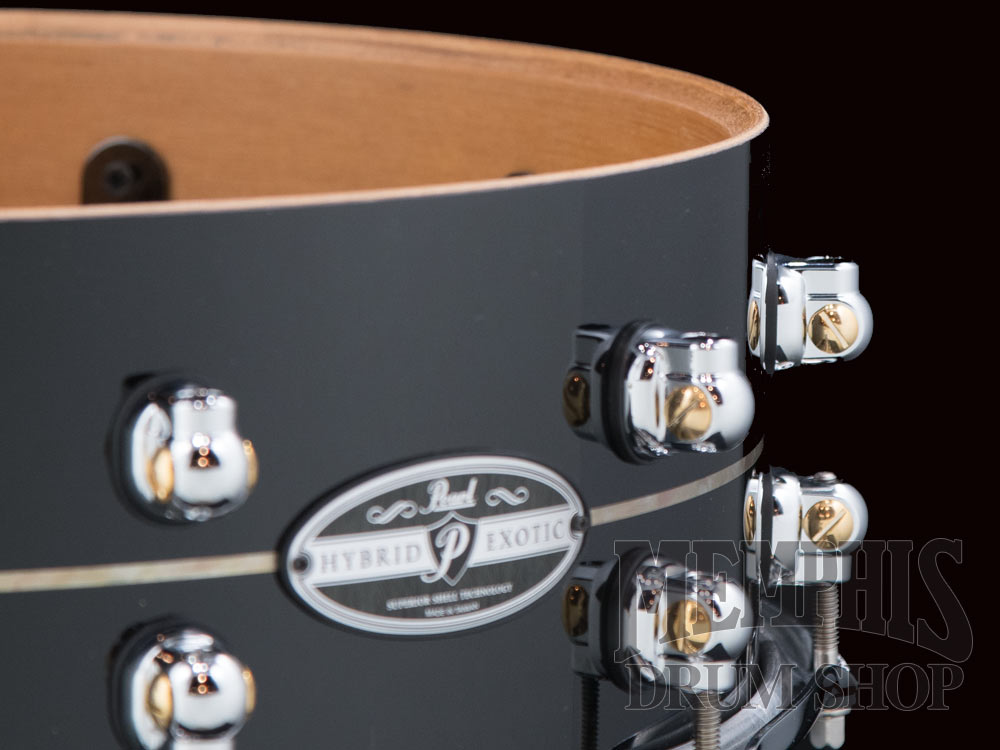 Pearl 14x5 Hybrid Exotic Kapur Fiberglass Snare Drum