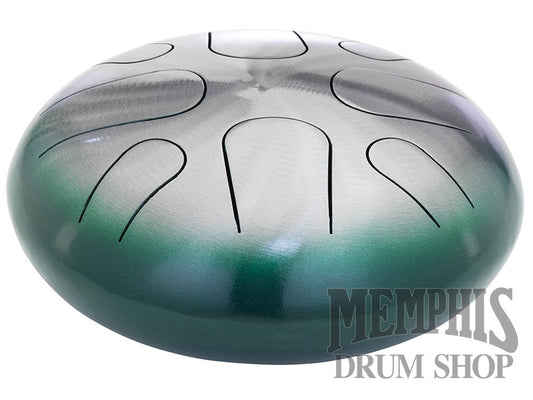 Pearl Tongue Drum 8 Note A Minor #689 Green Burst