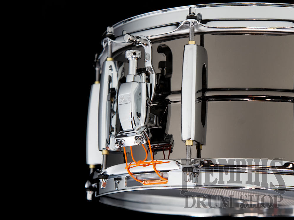 Pearl 14x6.5 Sensitone Heritage Black Nickel Over Brass Snare Drum