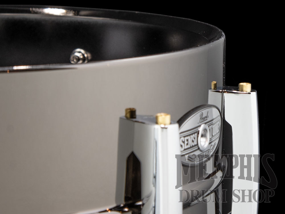 Pearl 14x6.5 Sensitone Heritage Black Nickel Over Brass Snare Drum