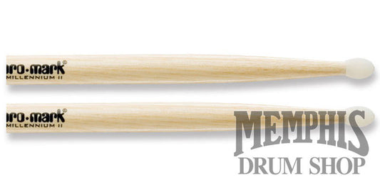Promark American Hickory 2B Nylon Tip Drumsticks