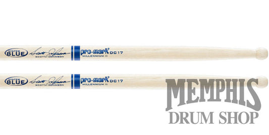 Promark Hickory Scott Johnson Snare Wood Tip Drumsticks