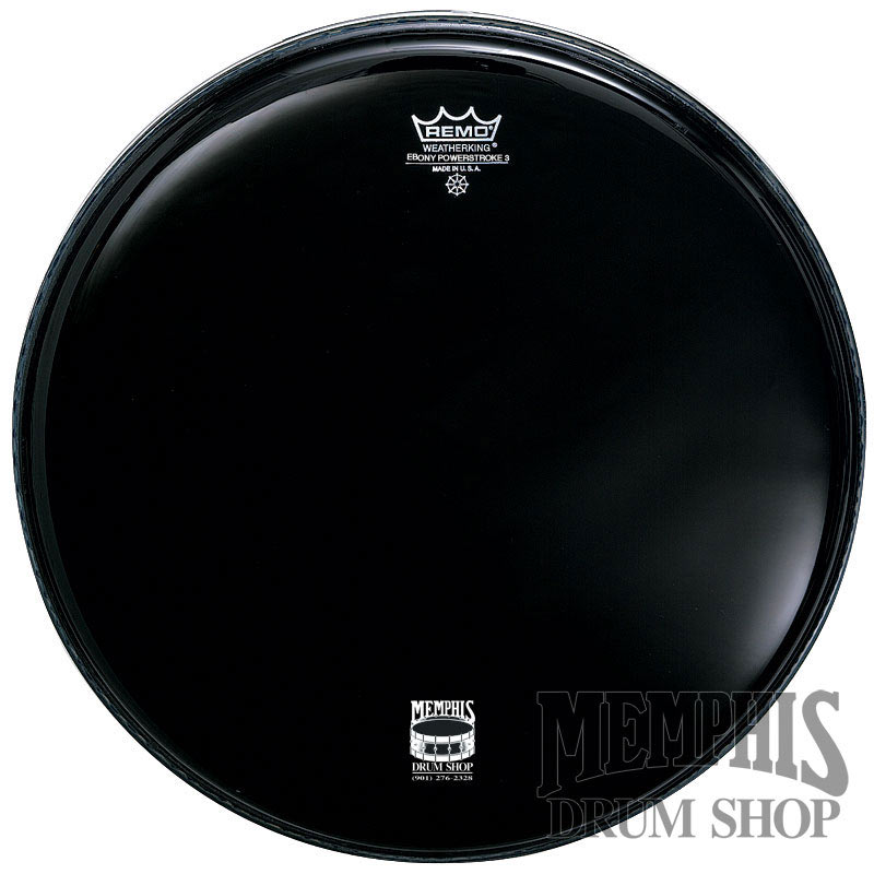 Remo Ebony Powerstroke P3 24" Bass Drumhead