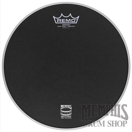 Remo Black Suede Emperor 13" Marching Drumhead - Crimplock