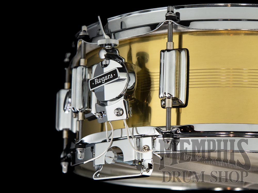 Rogers 14x5 Dyna-Sonic 7-Line Brass Snare Drum