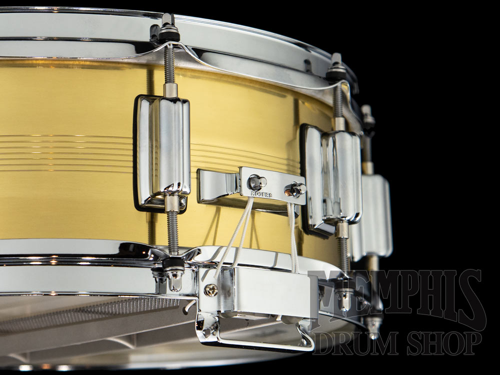 Rogers 14x5 Dyna-Sonic 7-Line Brass Snare Drum