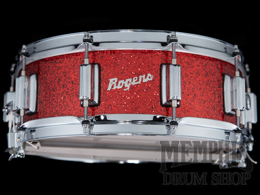 Rogers 14x5 Dyna-Sonic Snare Drum with Beavertail Lugs - Red Sparkle Lacquer