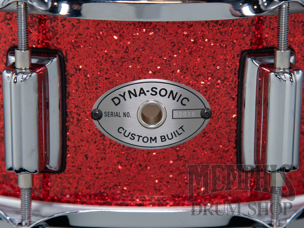 Rogers 14x5 Dyna-Sonic Snare Drum with Beavertail Lugs - Red Sparkle Lacquer