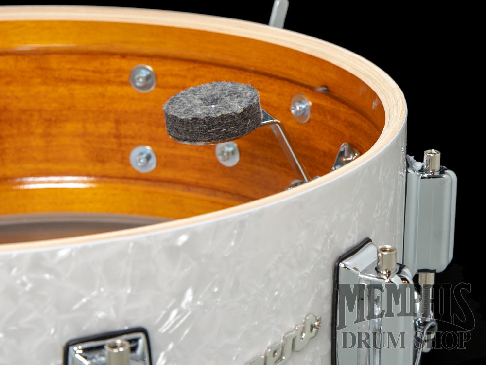 Rogers 14x5 Dyna-Sonic Snare Drum with Beavertail Lugs - White Marine Pearl