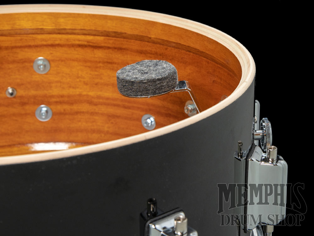 Rogers 14x6.5 Dyna-Sonic Snare Drum with Beavertail Lugs - Black Gloss Lacquer