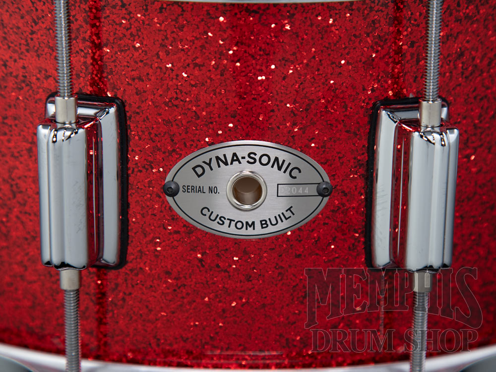 Rogers 14x6.5 Dyna-Sonic Snare Drum with Beavertail Lugs - Red Sparkle Lacquer