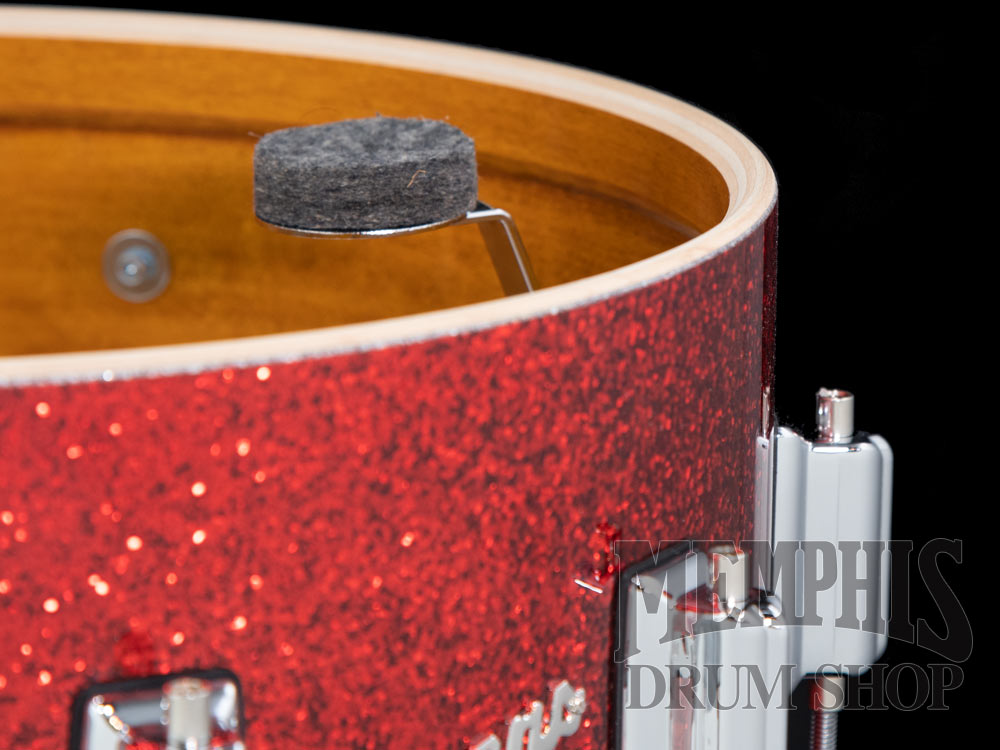 Rogers 14x6.5 Dyna-Sonic Snare Drum with Beavertail Lugs - Red Sparkle Lacquer