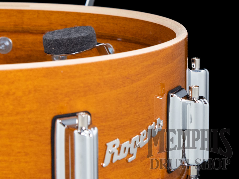 Rogers 14x5 Dyna-Sonic Limited Custom Snare Drum with Beavertail Lugs - Fruitwood Stain