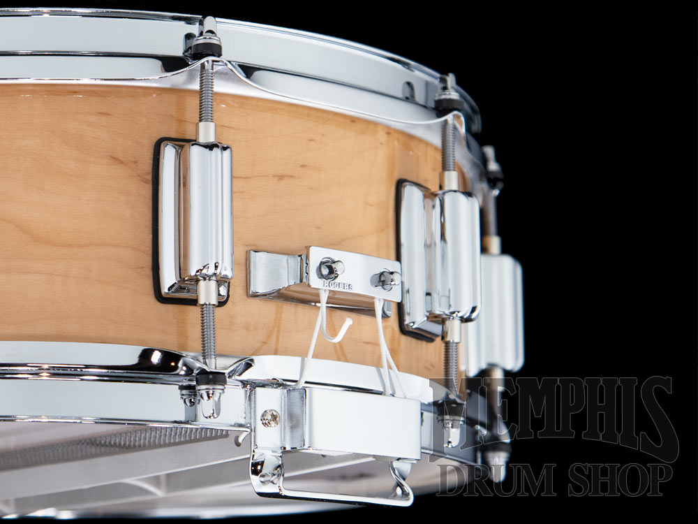 Rogers 14x5 Dyna-Sonic Limited Custom Snare Drum with Beavertail Lugs - Wildwood Curly Maple