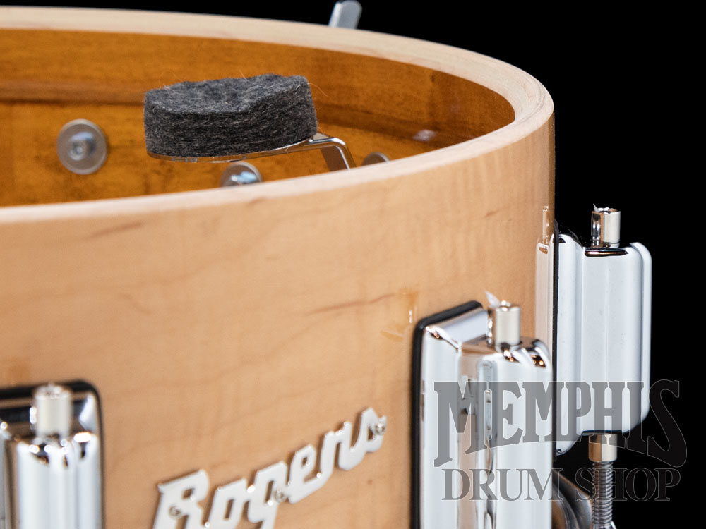 Rogers 14x5 Dyna-Sonic Limited Custom Snare Drum with Beavertail Lugs - Wildwood Curly Maple