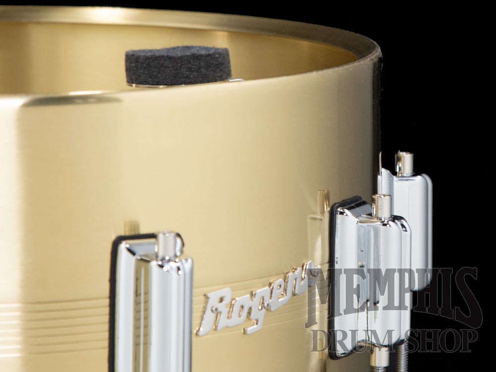 Rogers 14x6.5 Dyna-Sonic 7-Line Brass Snare Drum