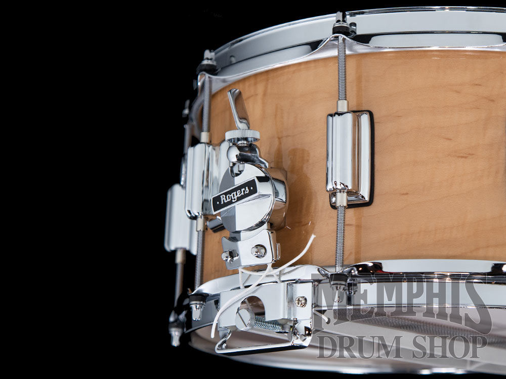 Rogers 14x6.5 Dyna-Sonic Snare Drum with Beavertail Lugs - Wildwood Curly Maple