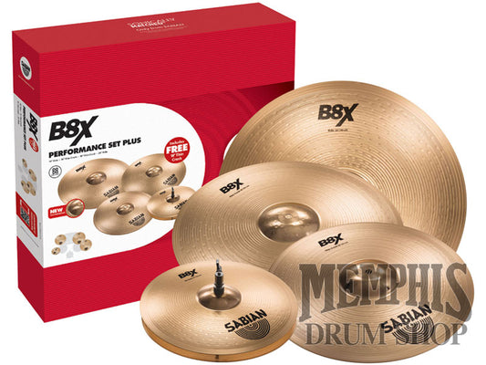 Sabian B8X Performace Cymbal Set + FREE 18" B8X Thin Crash