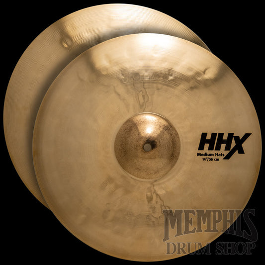 Sabian 14" HHX Medium Hi-Hats - Brilliant