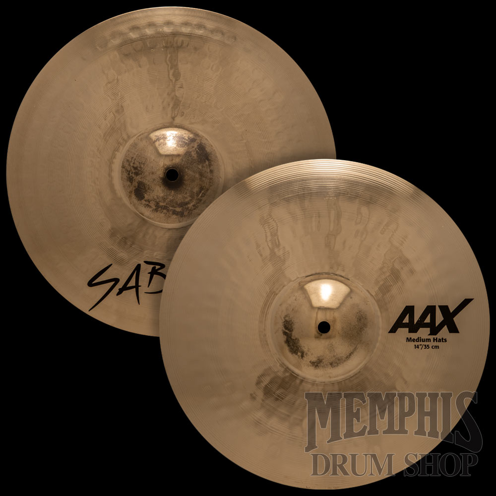 Sabian 14" AAX Medium Hi-Hats - Brilliant