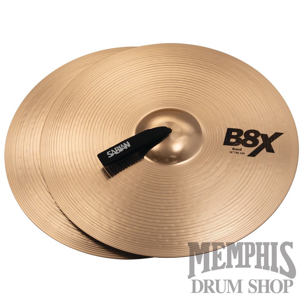 Sabian 18" B8X Marching Band Cymbals - Pair