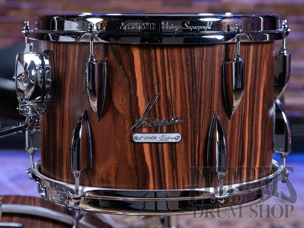 Sonor Vintage Series Drum Set 20/12/14 with Tom Mount - Rosewood Semi-Gloss