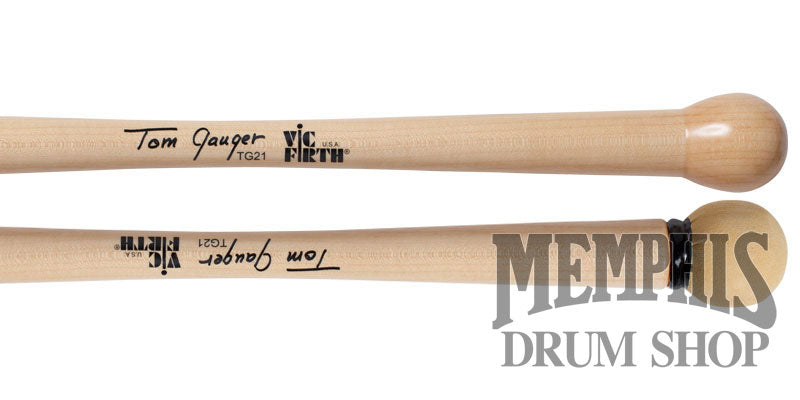 Vic Firth Symphonic Signature Series - Tom Gauger - Chamois/Wood Bass Drum Mallets