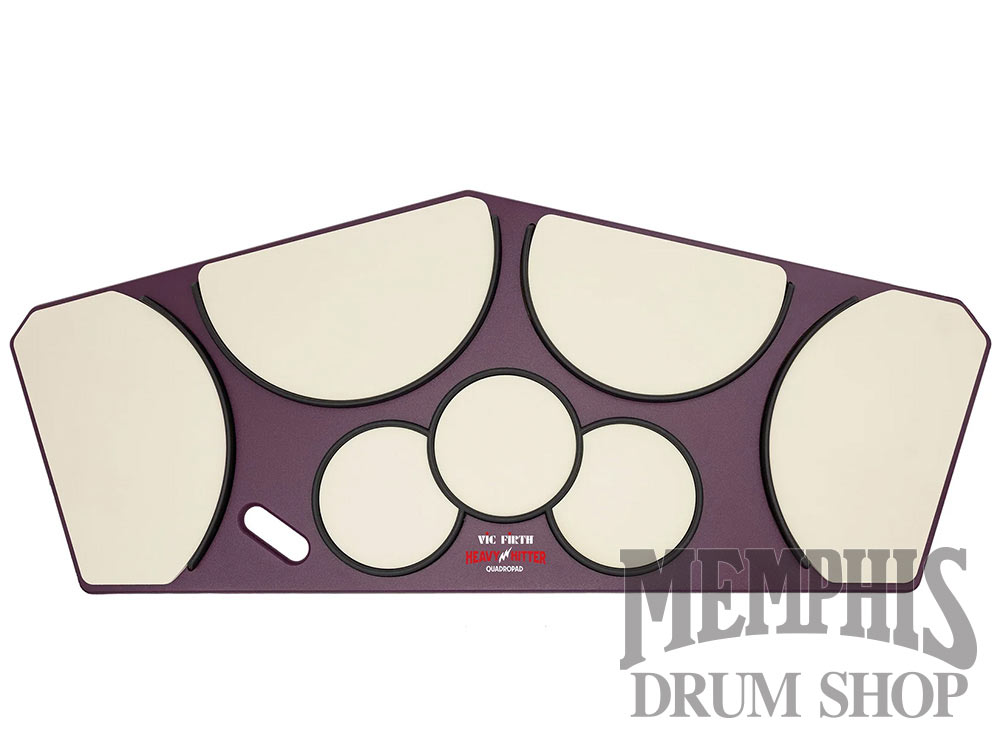 Vic Firth Heavy Hitter Quadropad (Quad Pad) Large Tenor Practice Pad with Rims