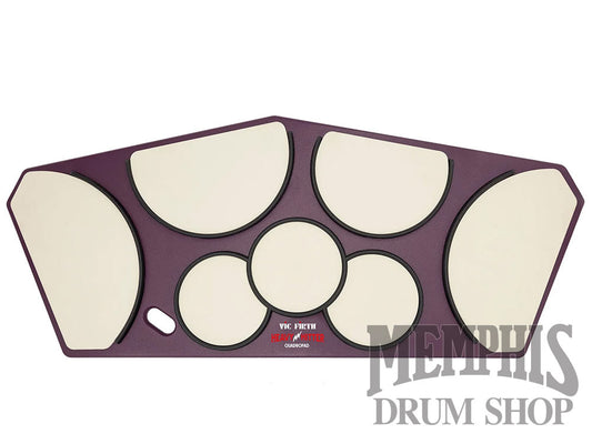 Vic Firth Heavy Hitter Quadropad (Quad Pad) Small Tenor Practice Pad with Rims