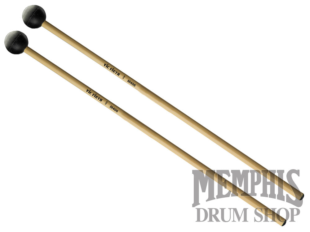 Vic Firth Articulate Series Xylophone Bells Glockenspiel Mallets - Extra Soft Rubber, Round M406