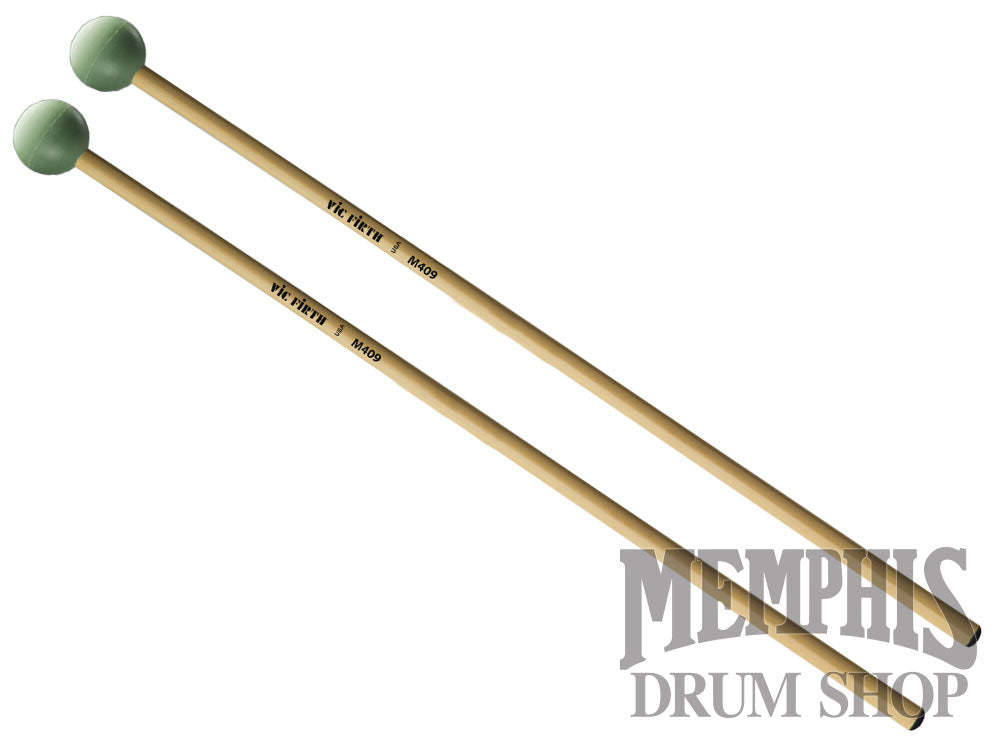 Vic Firth Articulate Series Xylophone Bells Glockenspiel Mallets - Medium Rubber, Round M409