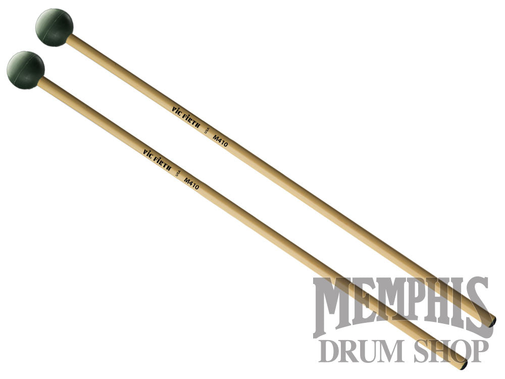 Vic Firth Articulate Series Xylophone Bells Glockenspiel Mallets - Medium Hard Rubber, Round M410