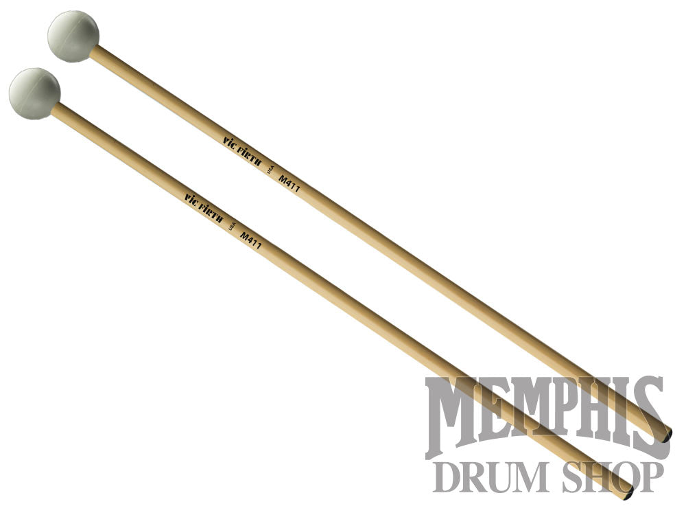 Vic Firth Articulate Series Xylophone Bells Glockenspiel Mallets - Hard Rubber, Round M411