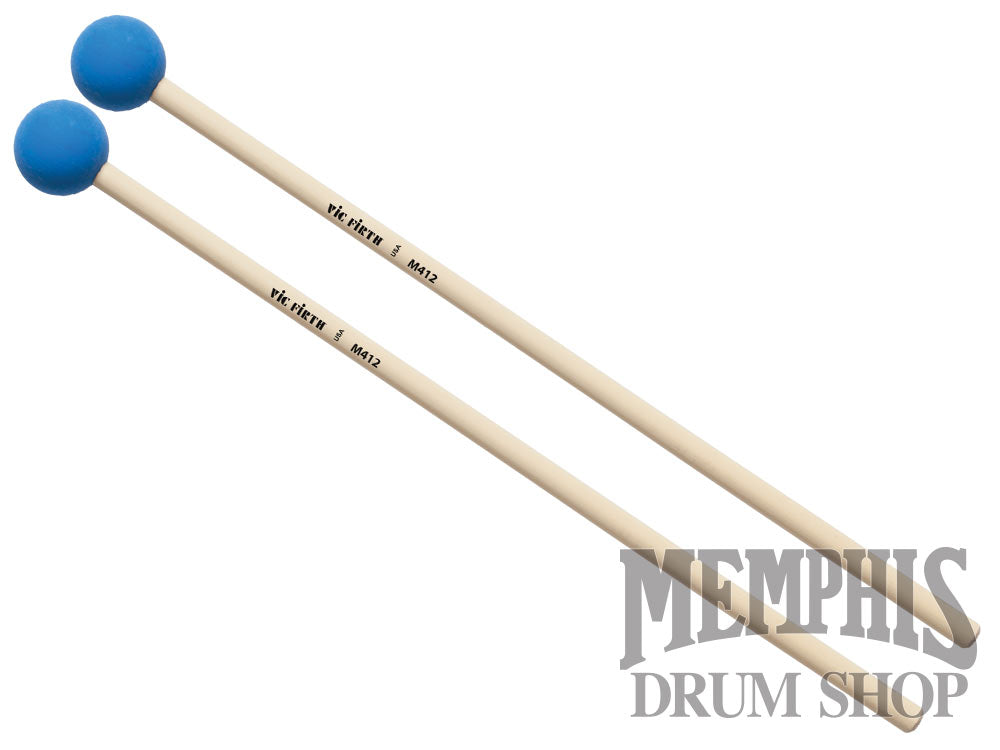 Vic Firth Articulate Series Xylophone Bells Glockenspiel Mallets - Medium Synthetic, Round M412