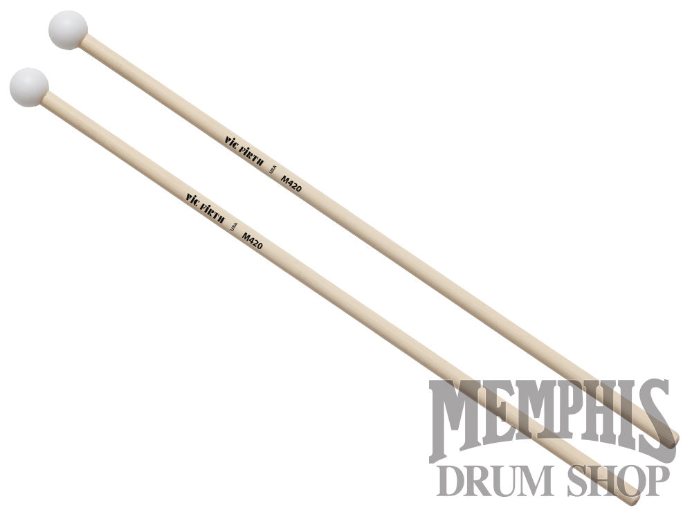 Vic Firth Articulate Series Xylophone Bells Glockenspiel Mallets - 3/4" Acetyl, Round M420