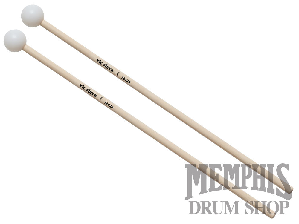 Vic Firth Articulate Series Xylophone Bells Glockenspiel Mallets - 1" Nylon, Round M424