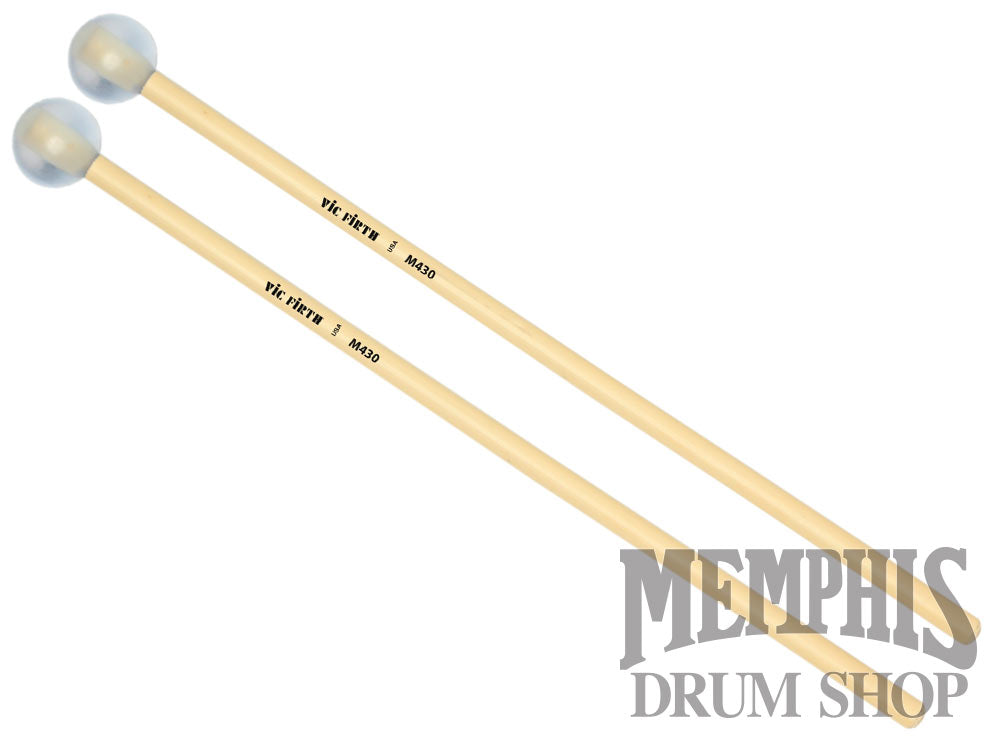 Vic Firth Articulate Series Xylophone Bells Glockenspiel Mallets - 1" Lexan, Round M430