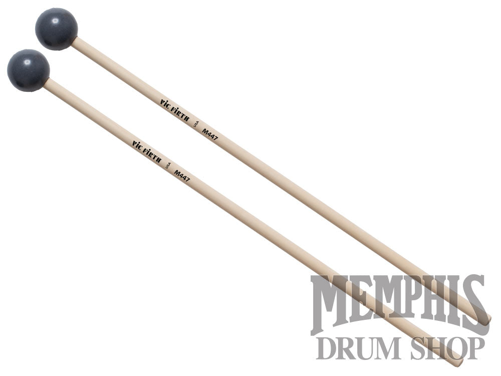 Vic Firth Articulate Series Xylophone Bells Glockenspiel Mallets - 1 1/8" PVC, Round M447