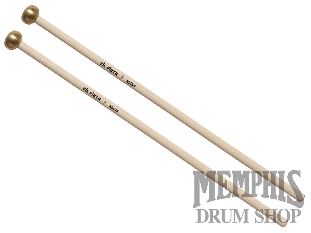 Vic Firth Articulate Series Xylophone Bells Glockenspiel Mallets - 7/8" Brass, Oval M454