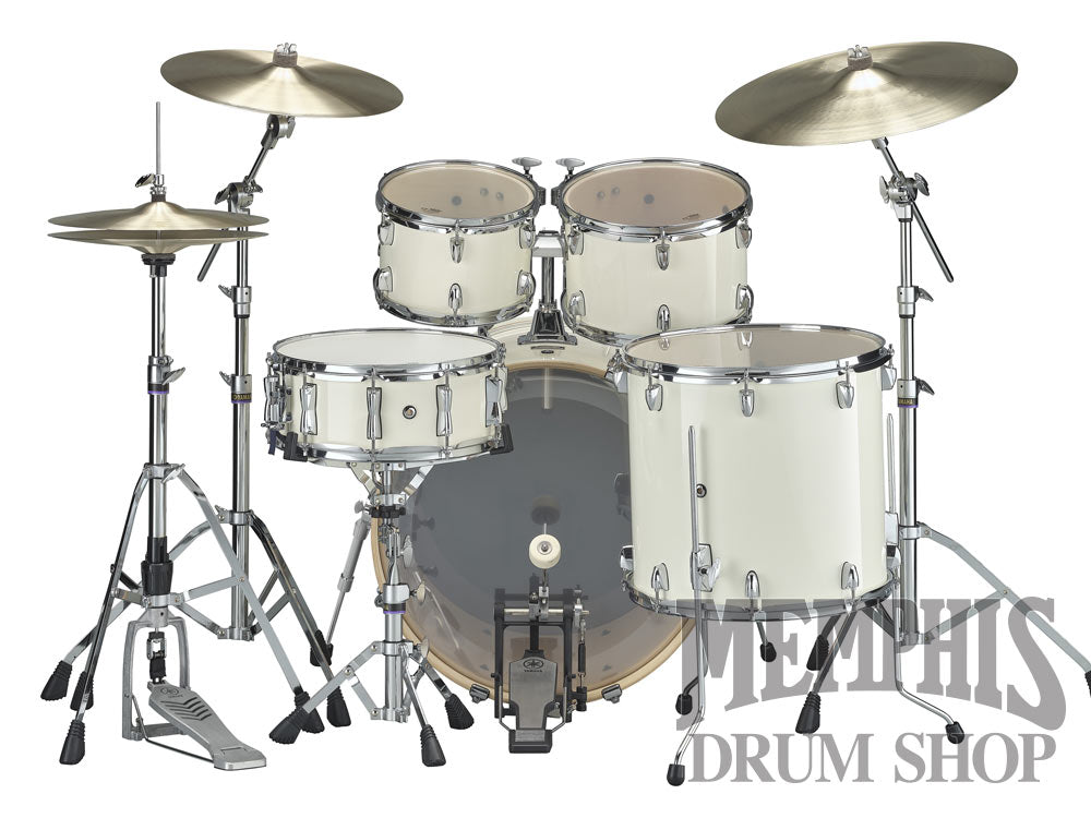 Yamaha Stage Custom Birch Drum Set 22/10/12/16/14 - Classic White with 680W Hardware Pack