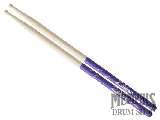 Zildjian Dip Series - 7A Wood Tip Purple Dip Drumsticks Z7ADP