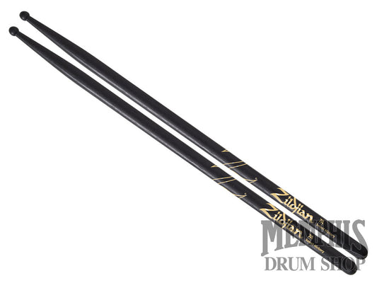 Zildjian Hickory Series - 7A Wood Tip Black Drumsticks Z7AB
