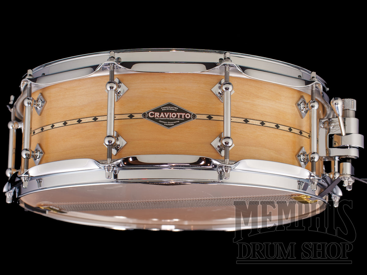 Craviotto 14x5 Custom Shop Maple Snare Drum - Maple Inlay