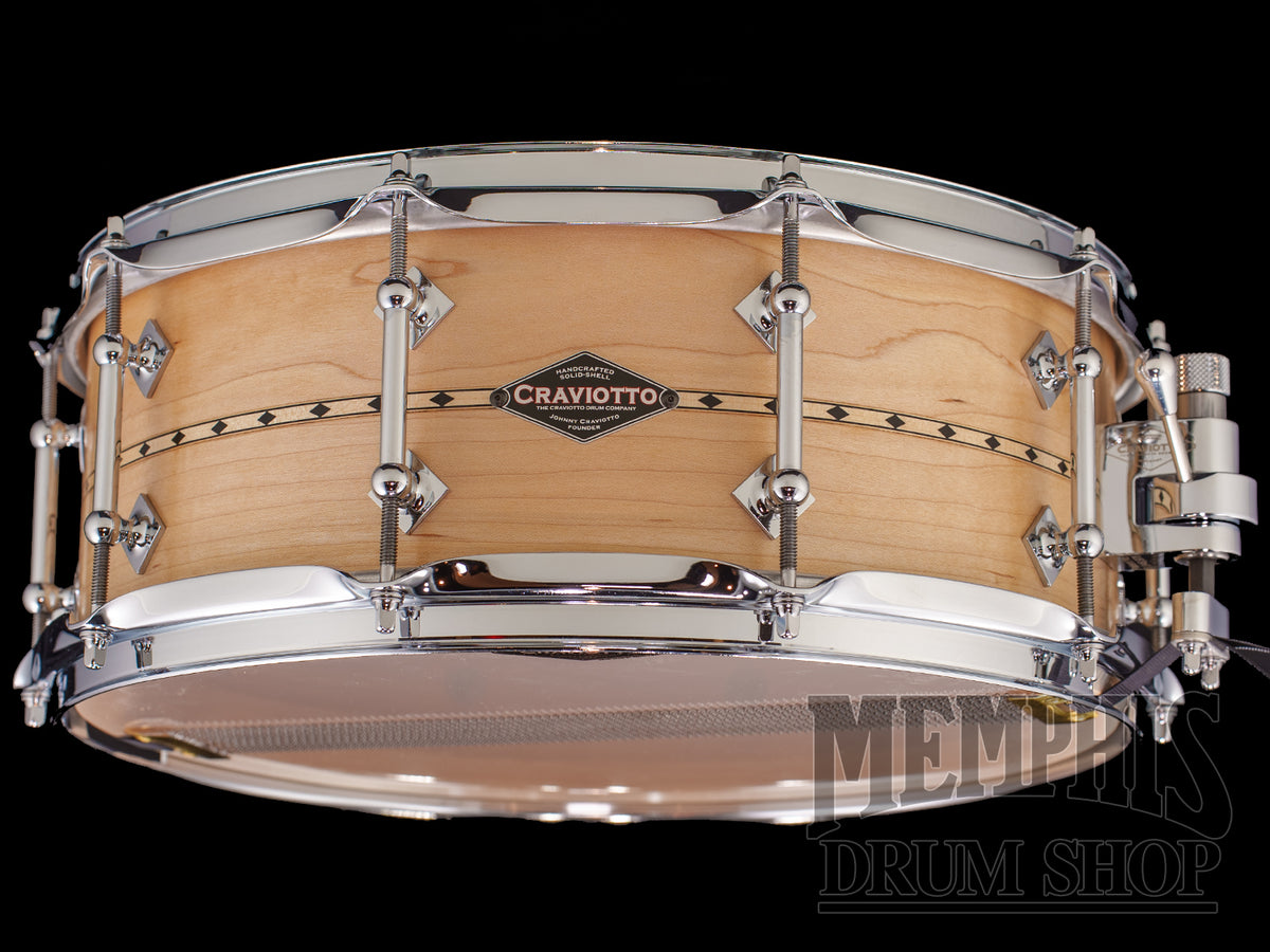 Craviotto 14x5.5 Custom Shop Maple Snare Drum - Maple Inlay
