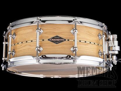 Craviotto 14x5.5 Custom Shop Maple Snare Drum with Maple Inlay