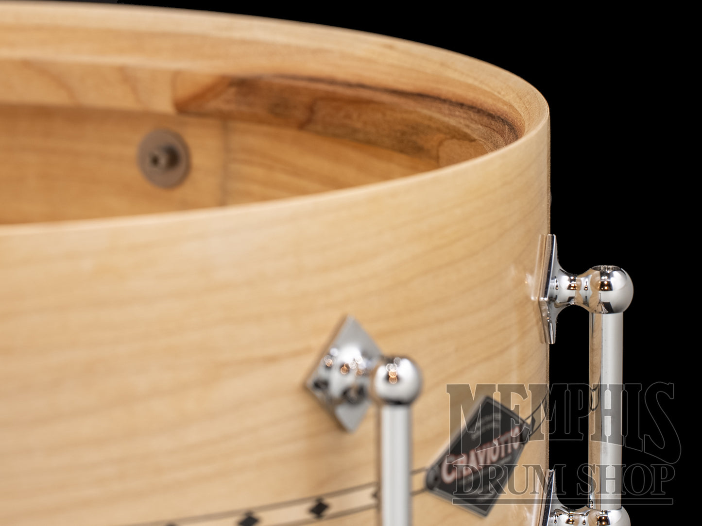 Craviotto 14x5.5 Custom Shop Maple Snare Drum with Maple Inlay