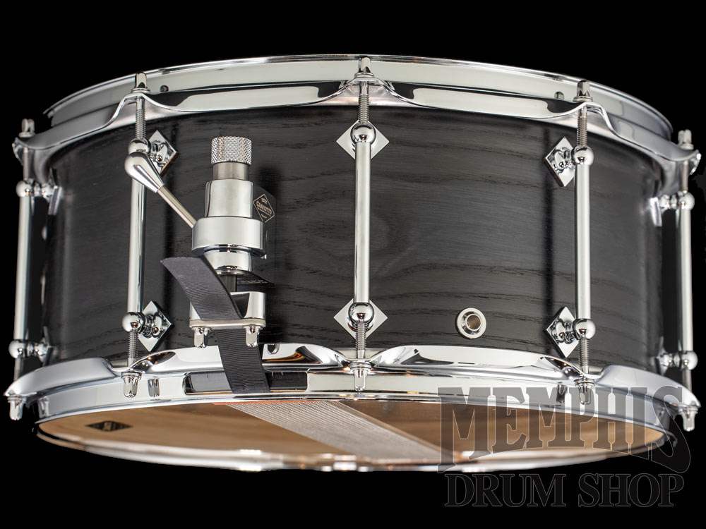 Craviotto 14x6.5 Custom Shop Ash Snare Drum - Black Stain
